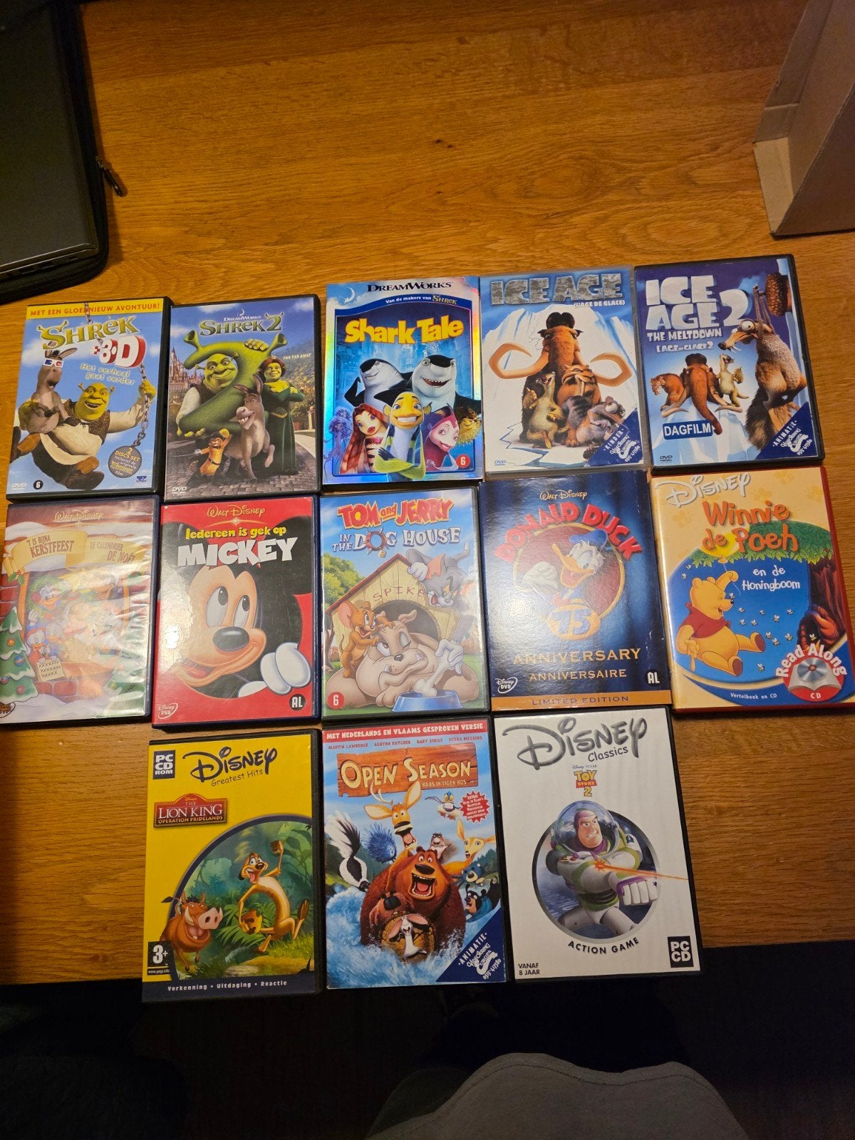 Grote collectie kinder- en animatiefilms op DVD, Cd's en Dvd's, Gebruikt, Animatie, Ophalen of Verzenden, Inclusief doosje