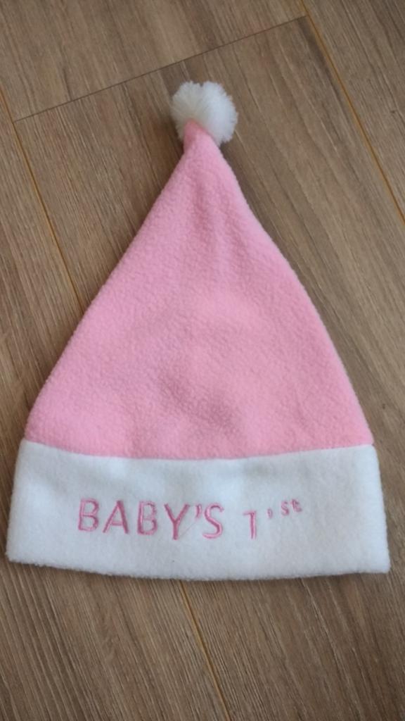 Zgan! Kerstmuts baby's 1st Kerst

Hoofdomvang tot 40 cm, Ophalen of Verzenden, Zo goed als nieuw