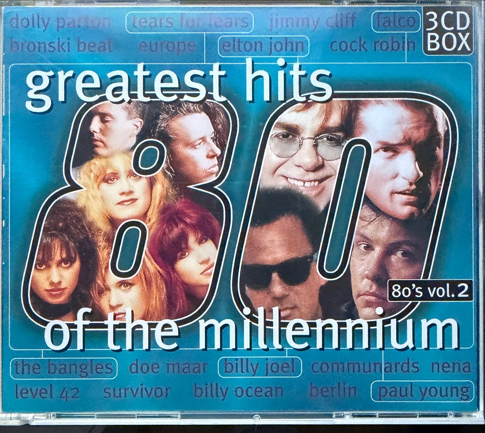 Greatest Hits 80's Vol. 2 - 3CD Box Millennium, Cd's en Dvd's, Ophalen of Verzenden, Zo goed als nieuw, Verzamelalbum, Pop