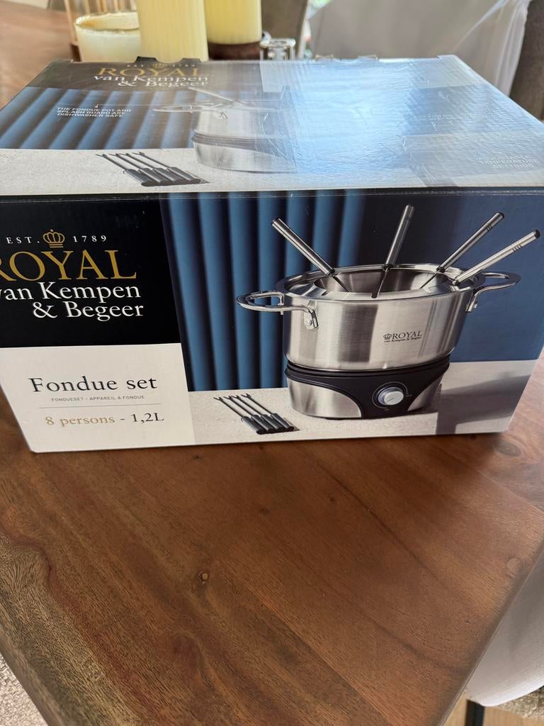 Royal van Kempen & Begeer Fondueset elektrisch Nieuw, Ophalen, Nieuw, Elektrisch, Fondueset
