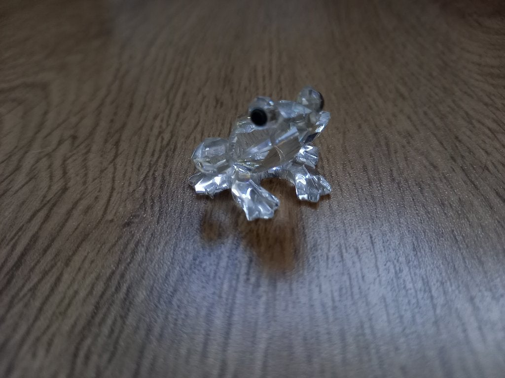 Swarovski Kristallen Kikker Figuurtje, Ophalen of Verzenden, Zo goed als nieuw, Figuurtje