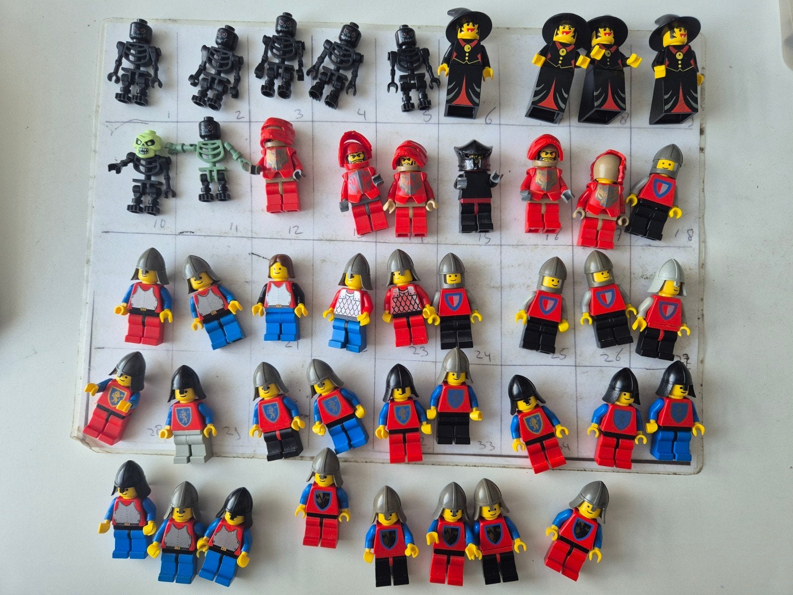 lego heks ridder knight vintage skelet poppetjes crusader, Ophalen of Verzenden, Nieuw