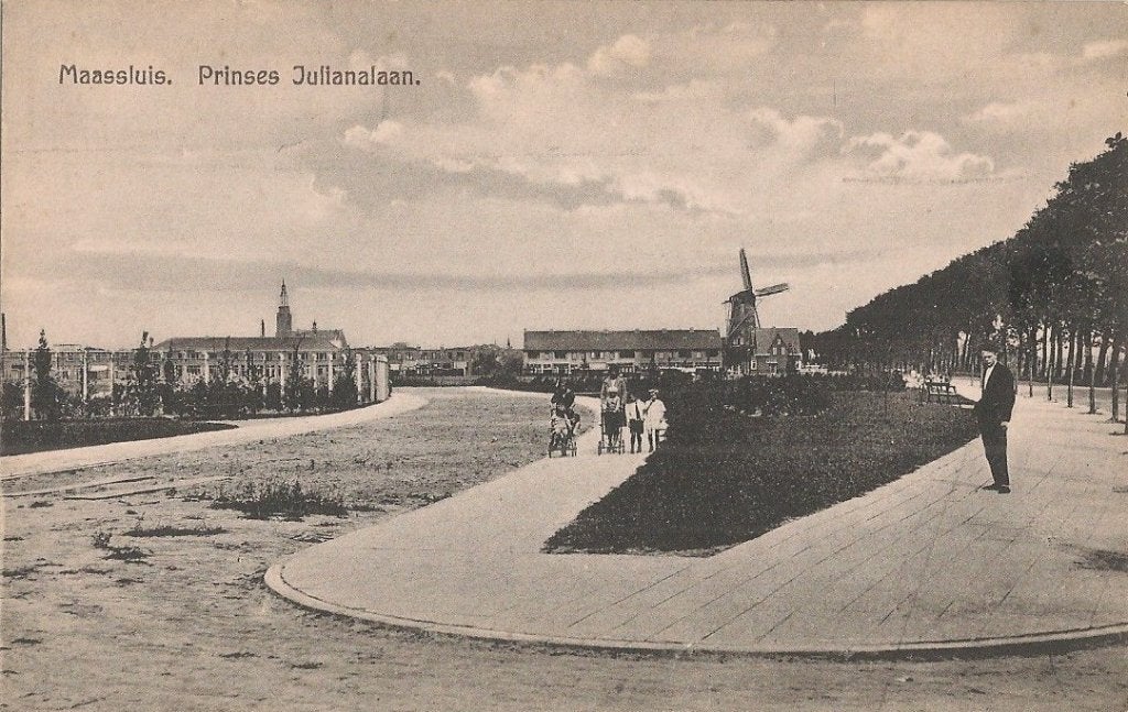 Maassluis/ met molen, Verzamelen, Verzenden, 1920 tot 1940, Ongelopen, Zuid-Holland