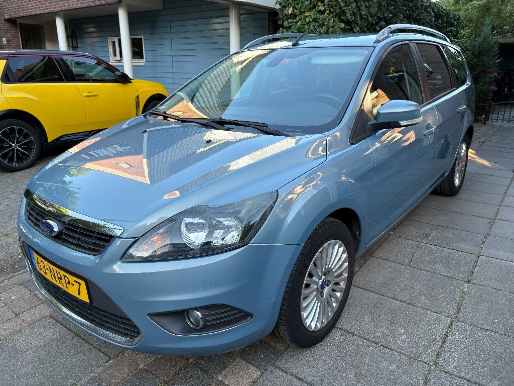 Ford Focus 1.8 92KW Wagon 2010 Titanium Editie blauw / grijs, Auto's, Ford, Euro 5, 4 cilinders, Blauw, Grijs