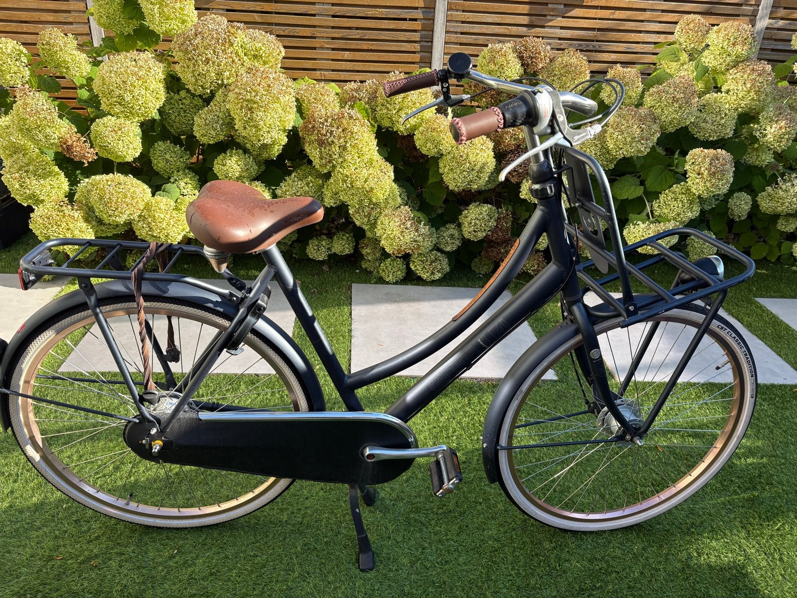 Cortina fiets met 7 versnellingen, rose velgen, Versnellingen, Trommelrem, Ophalen, Overige merken