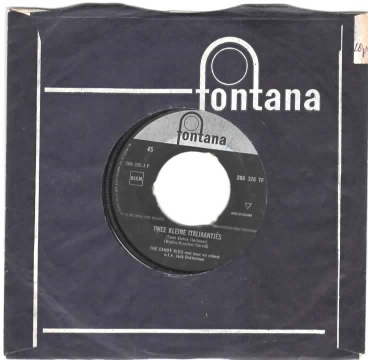 The Candy Kids- Twee kleine Italiaantjes, Verzenden, 7 inch, Zo goed als nieuw, Levenslied of Smartlap