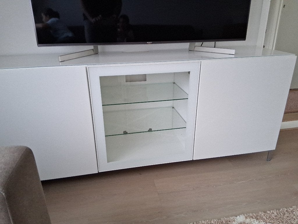 Tv meubel, Ophalen, 150 tot 200 cm, Zo goed als nieuw, Minder dan 100 cm