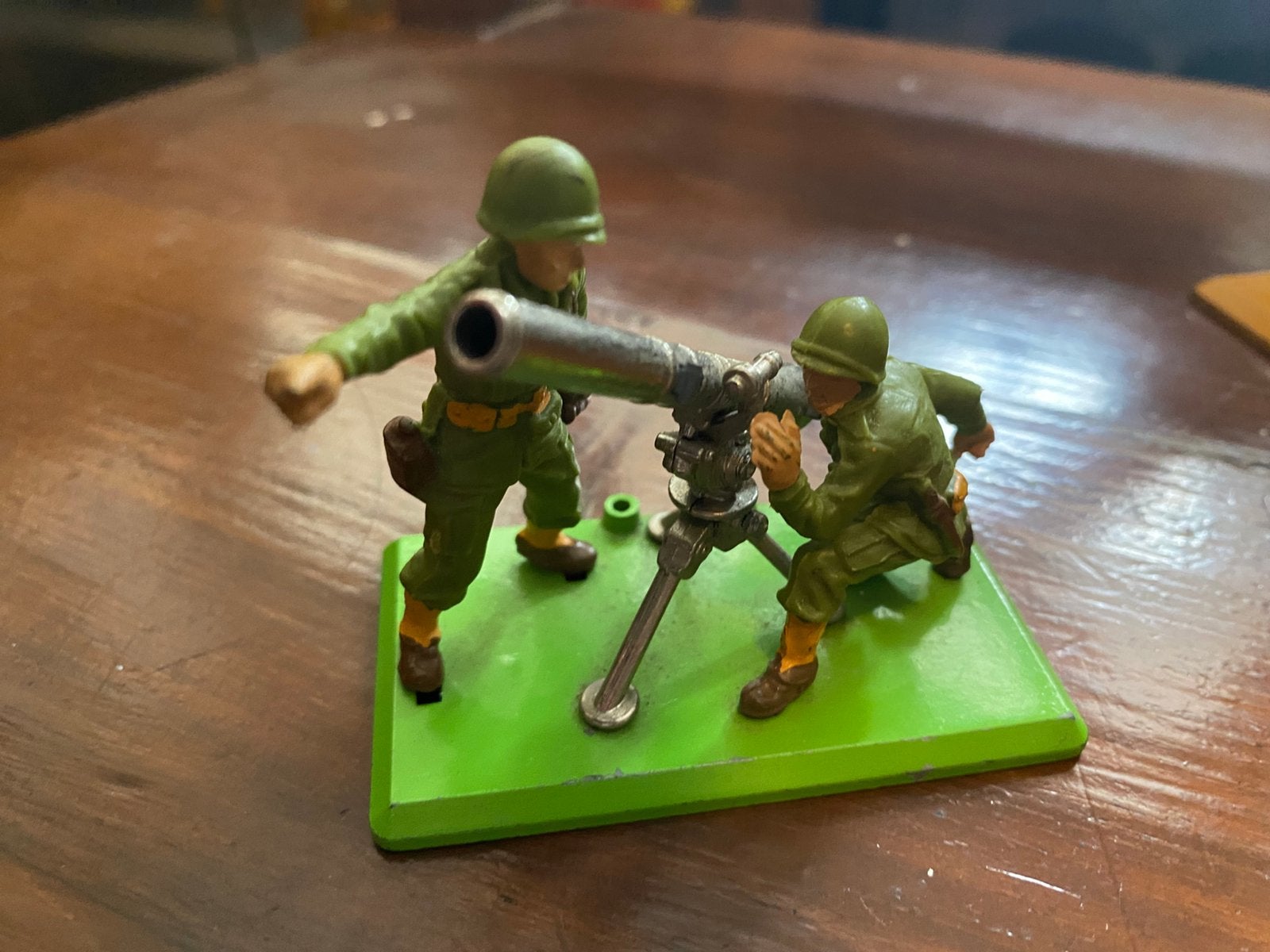 Britains Deetail US infantry WOII mortier, Verzamelen, Ophalen of Verzenden, Gebruikt