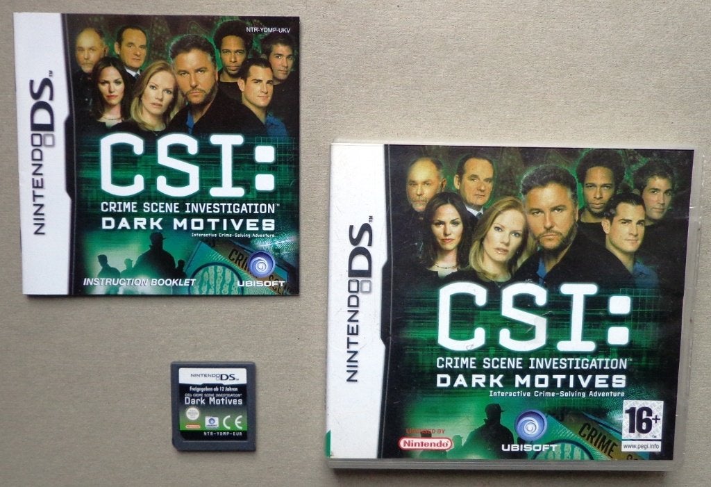 Crime Scene Investigation Dark Motives voor de Nintendo DS, 1 speler, Ophalen of Verzenden, Zo goed als nieuw, Vanaf 16 jaar
