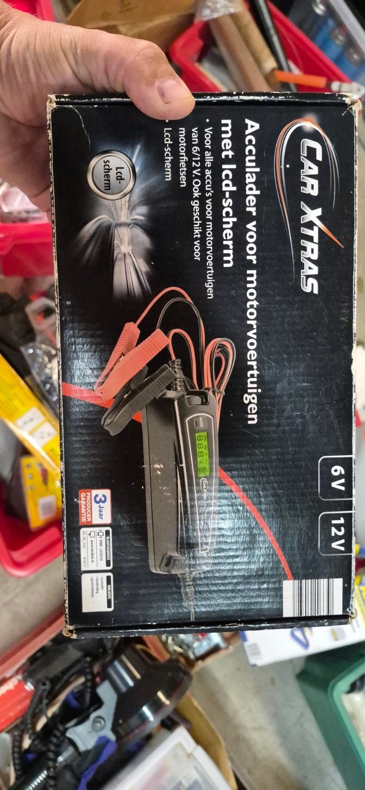 Car Xtras Acculader 6V/12V met LCD-scherm, Ophalen of Verzenden, Nieuw