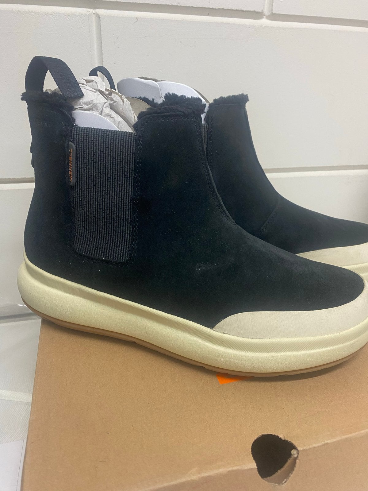Nieuwe Merrell Marquette Therm Pull On WP Laarzen Zwart, Zwart, Lage of Enkellaarzen, Onbekend, Nieuw