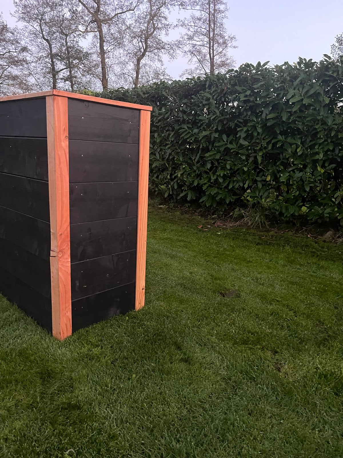 Plantenbak RAL 9005/7021 met z-delen rand en kantplank, Ophalen, 100 cm of meer, Balkon, Nieuw