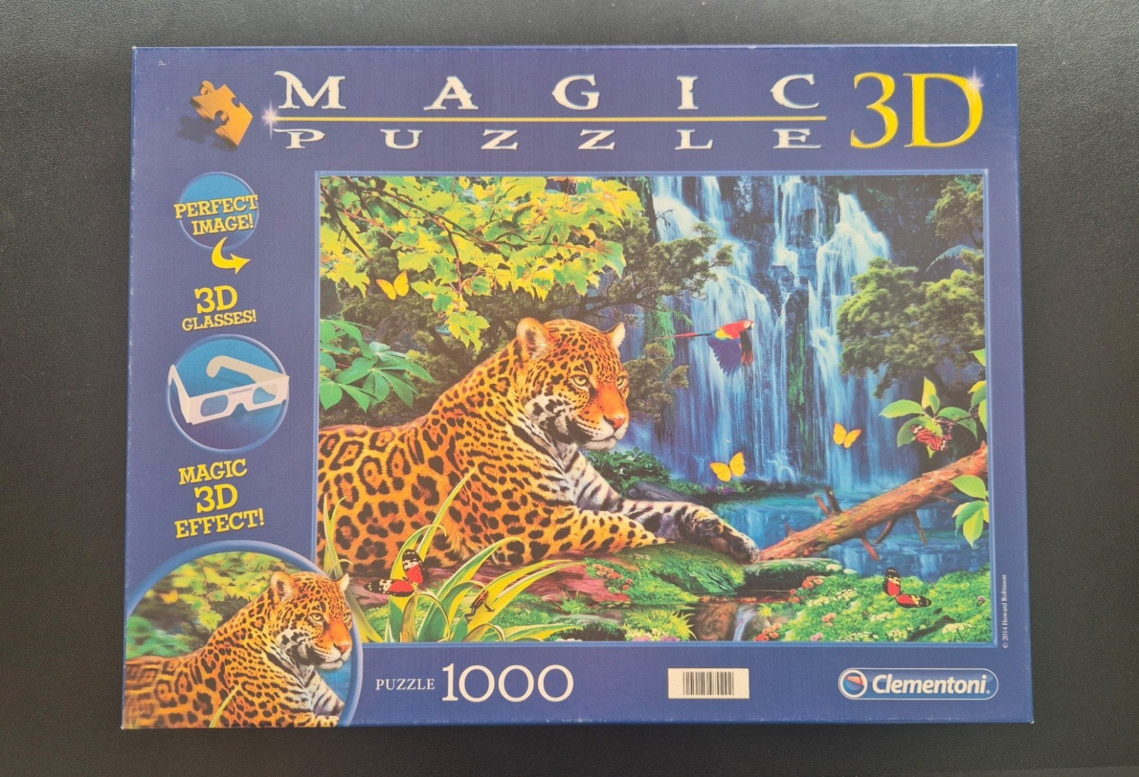 3d puzzel 1000 stukjes - panter, Ophalen, 500 t/m 1500 stukjes, Gebruikt, Legpuzzel