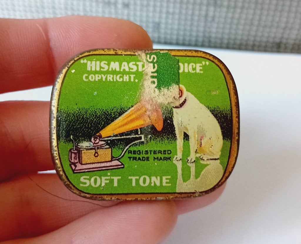 grammofoonnaald blik His Masters Voice Soft tone, Verzamelen, Ophalen of Verzenden, Overige