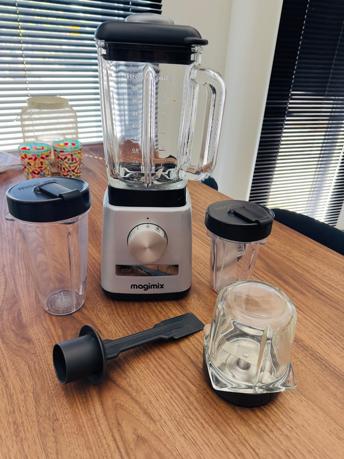 Magimix Power Blender 11630NL  met extra access. NIEUWSTAAT, 1 tot 2 liter, 3 snelheden of meer, Ophalen of Verzenden, Zo goed als nieuw