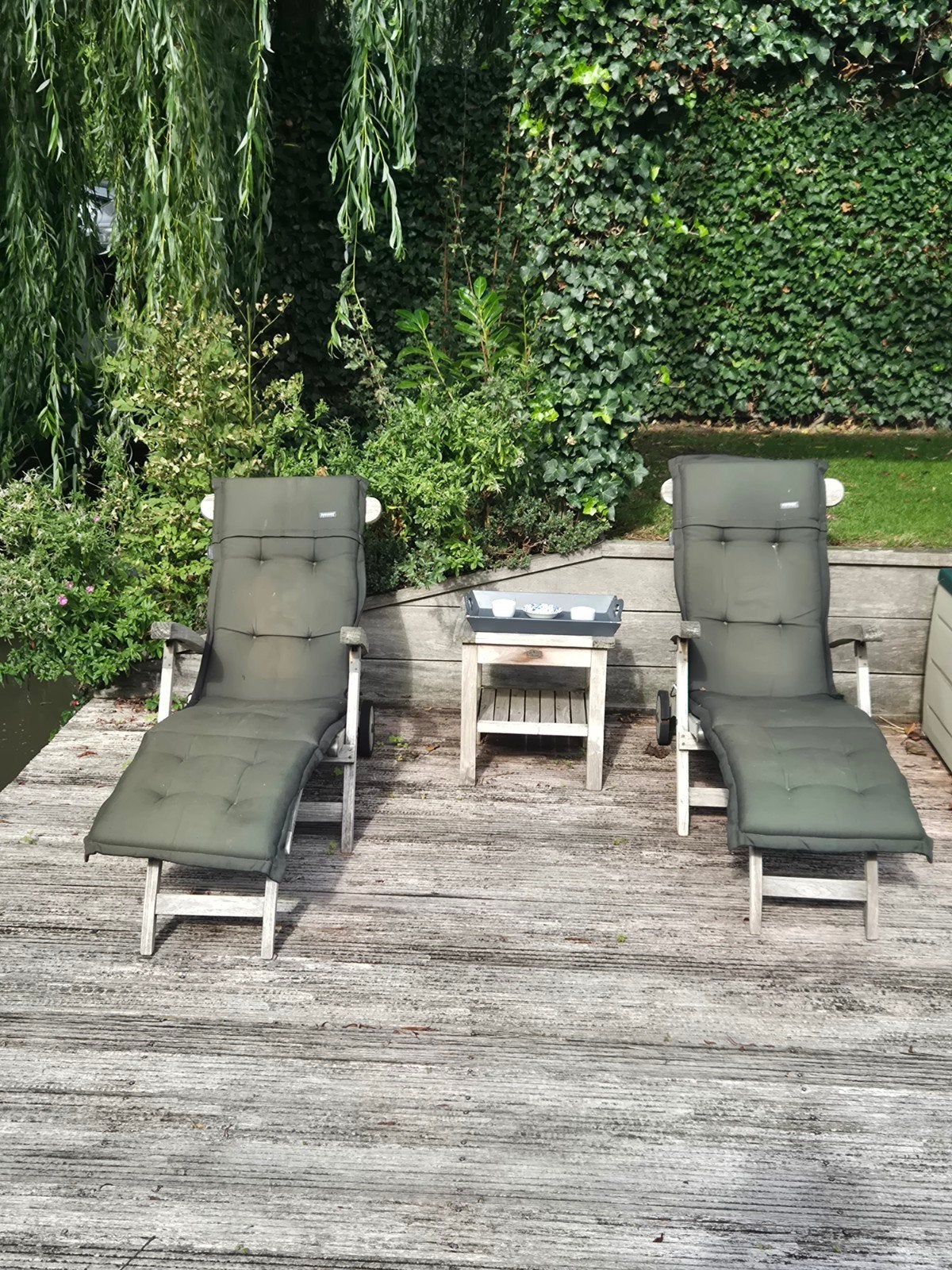 set teakhout, Tuin en Terras, Ophalen, Teakhout