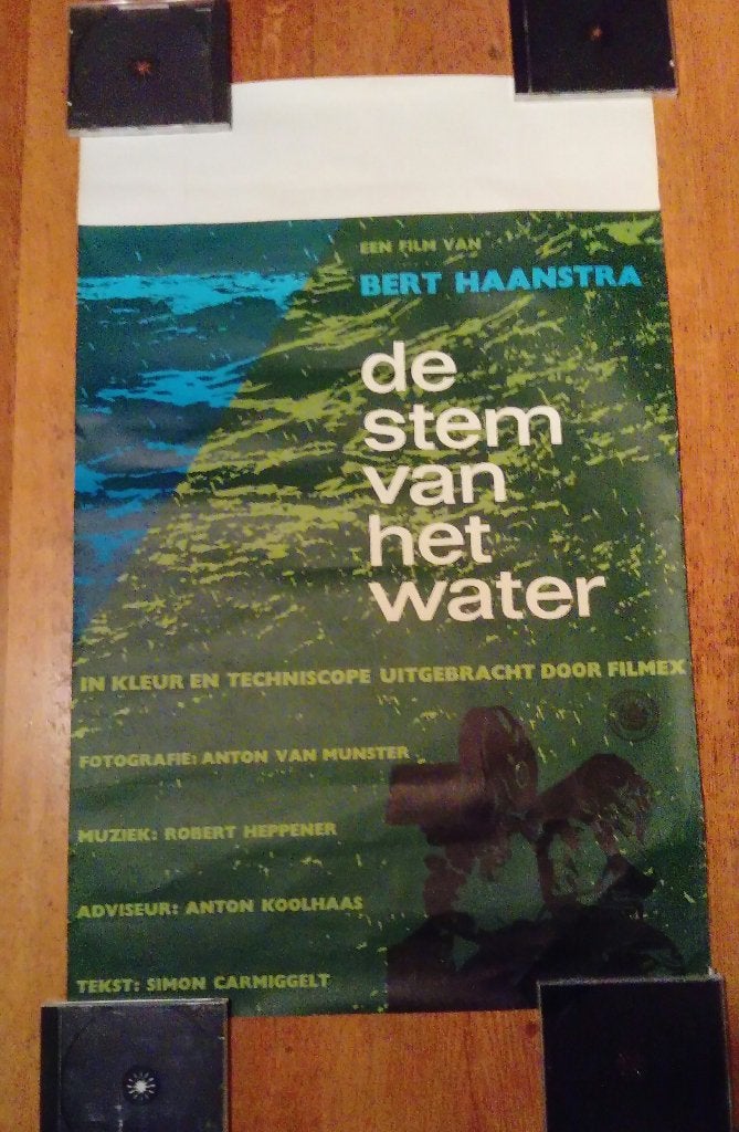 Nederlandse Filmposter De Stem van het Water (1966), Ophalen of Verzenden, A1 t/m A3, Film en Tv, Rechthoekig Staand