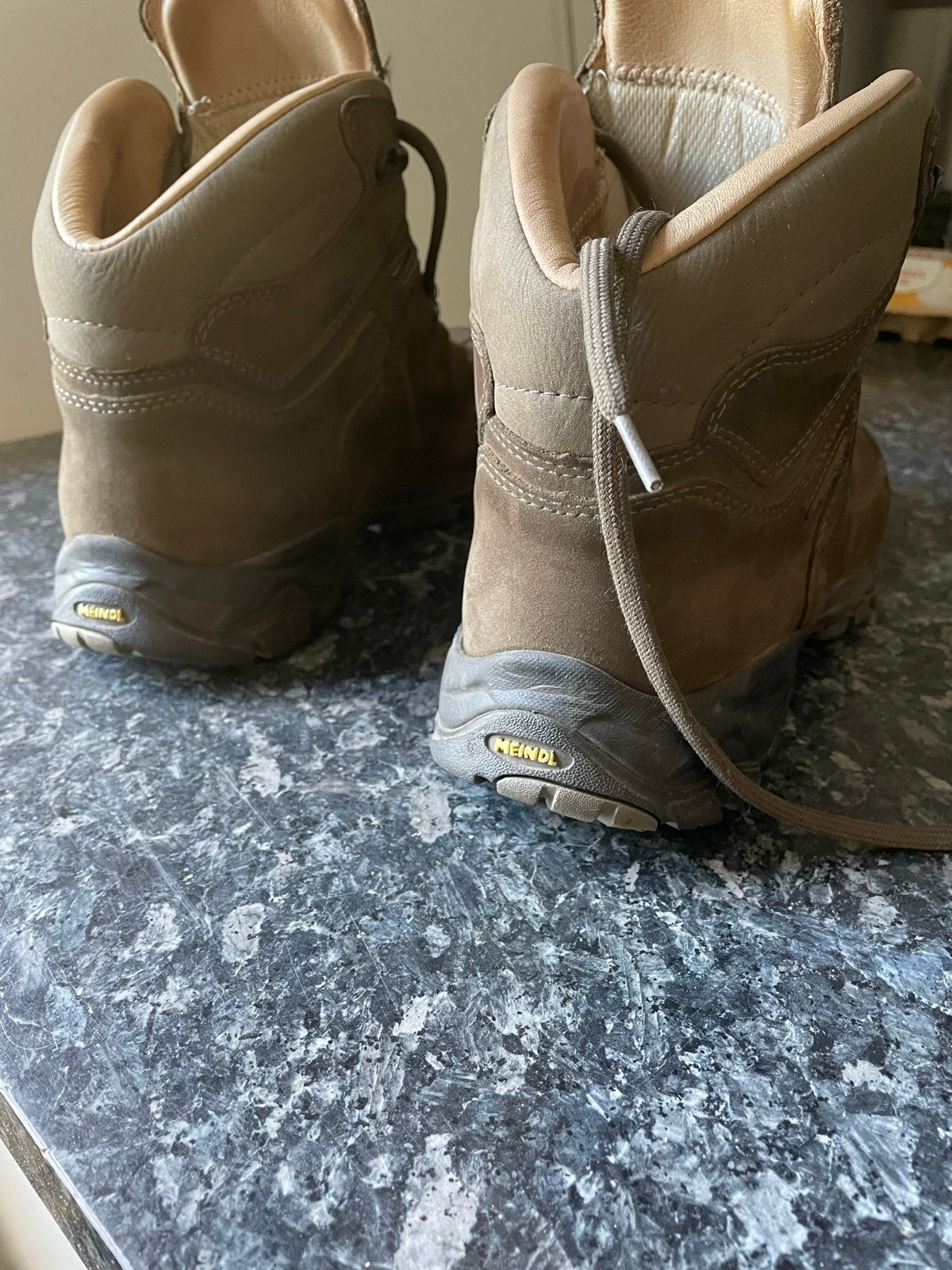 Meindl Ohio 2 Groen Leren Wandelschoenen Maat 10, Ophalen of Verzenden, Gebruikt, Schoenen