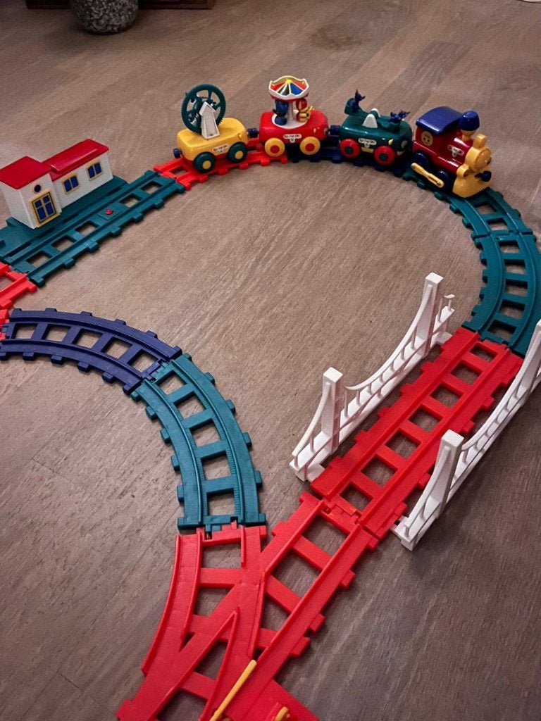 Treinspoor 63cmx100cm., Ophalen, Gebruikt, Jongen of Meisje