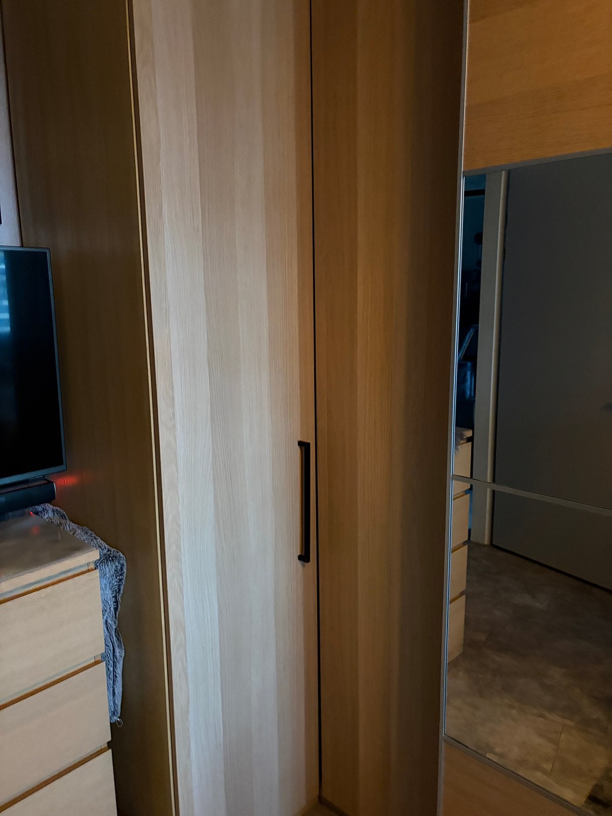 Te koop 2 Ikea Pax deuren eikenfineer, Ophalen, 200 cm of meer, Eikenhout, 50 tot 100 cm