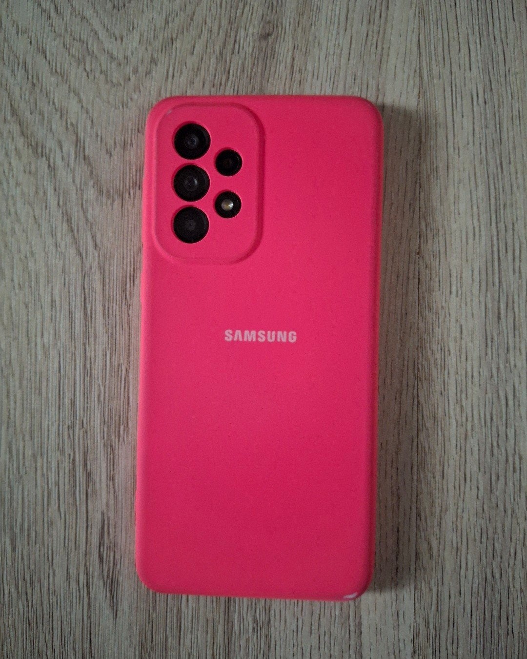 Felroze neon roze Samsung A33 telefoonhoesje, Gebruikt, Ophalen of Verzenden, Roze, 128 GB