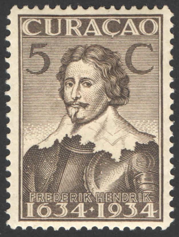 Curacao NVPH nr 108 ongebruikt Vestiging Gezag 1934, Postzegels en Munten, Ophalen of Verzenden, Postfris