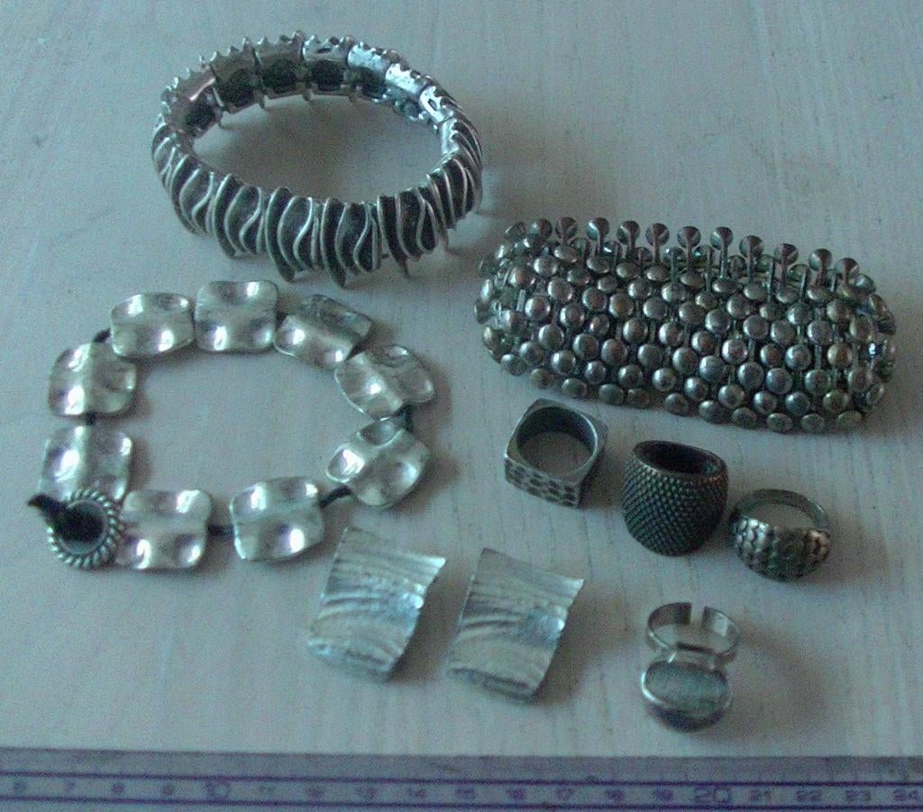Oude brutalist sieraden, Ophalen of Verzenden, Koper, Armband