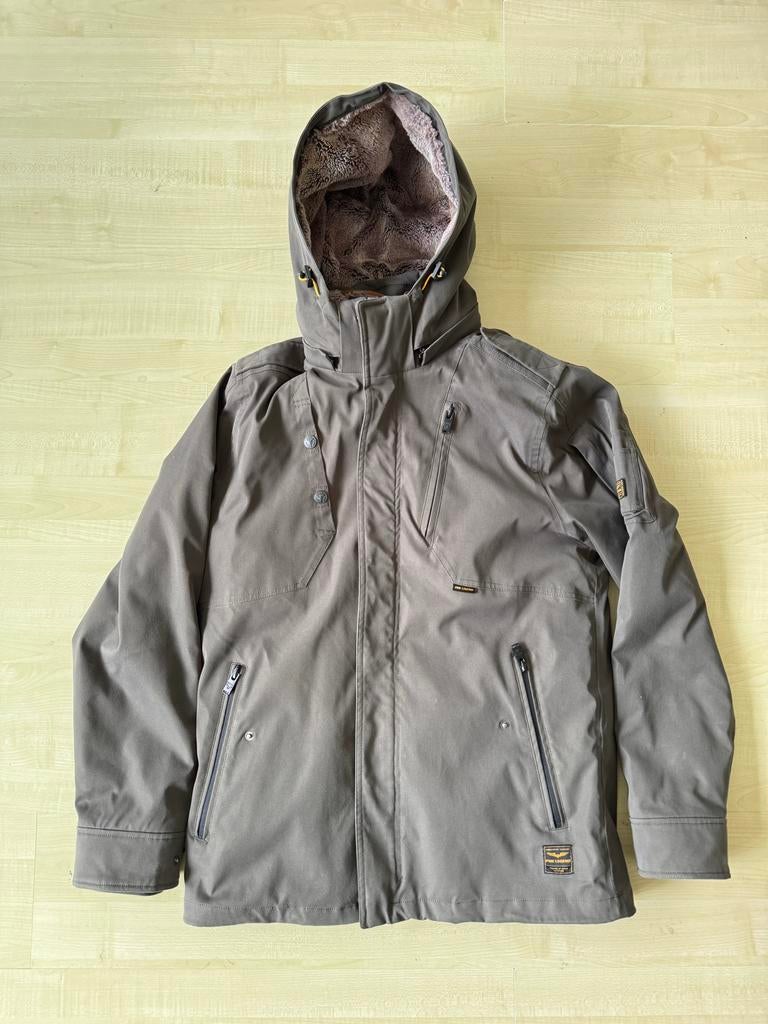 PME Legend Snowpack 3.0 Winterjas Maat L, Kleding | Heren, Jassen | Winter, Verzenden, Zo goed als nieuw, Maat 52/54 (L), Grijs
