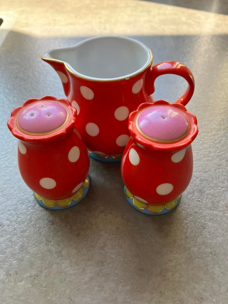 Zout peper en melkkannetje, Ophalen of Verzenden, Gebruikt, Overige stijlen, Overige typen