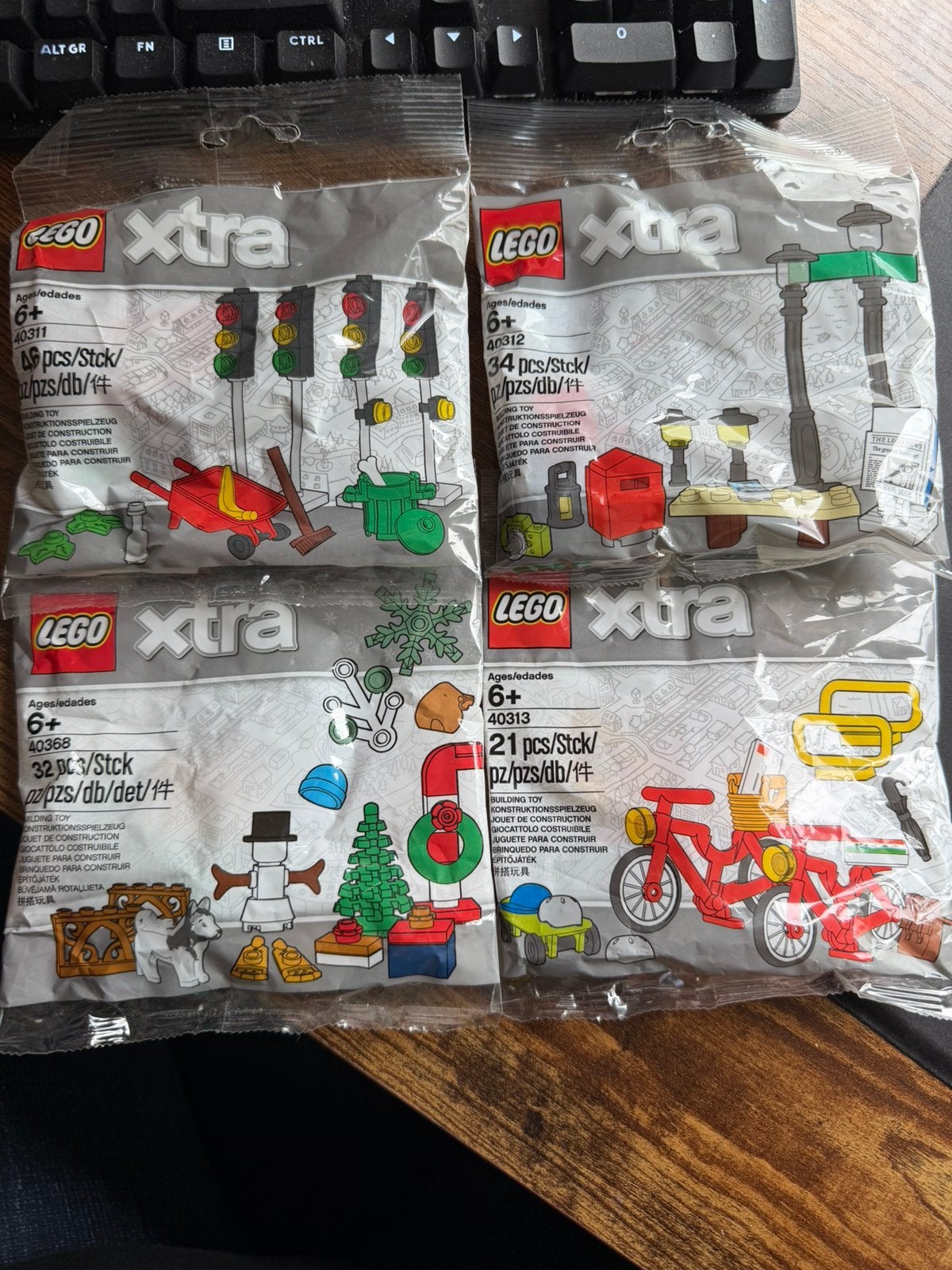 LEGO Xtra sets: verkeer, winter, straatmeubilair, fiets, Overige thema's, Lego, Accessoire, Nieuw