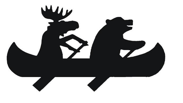 camper caravan bus sticker Eland en beer in kano, The River House, Info@theriverhouse.nl, Nieuw, Ophalen of Verzenden
