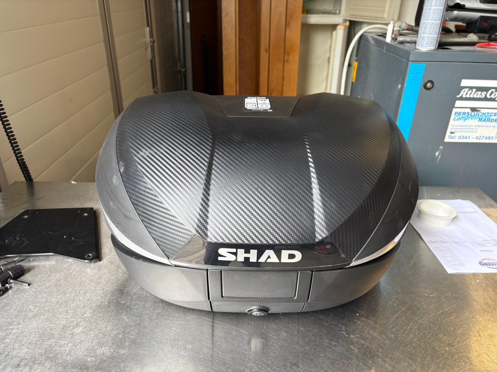 Shad Topkoffer Bmw gs 1300 adventure met bevestigingsplaat, Ophalen, Zo goed als nieuw