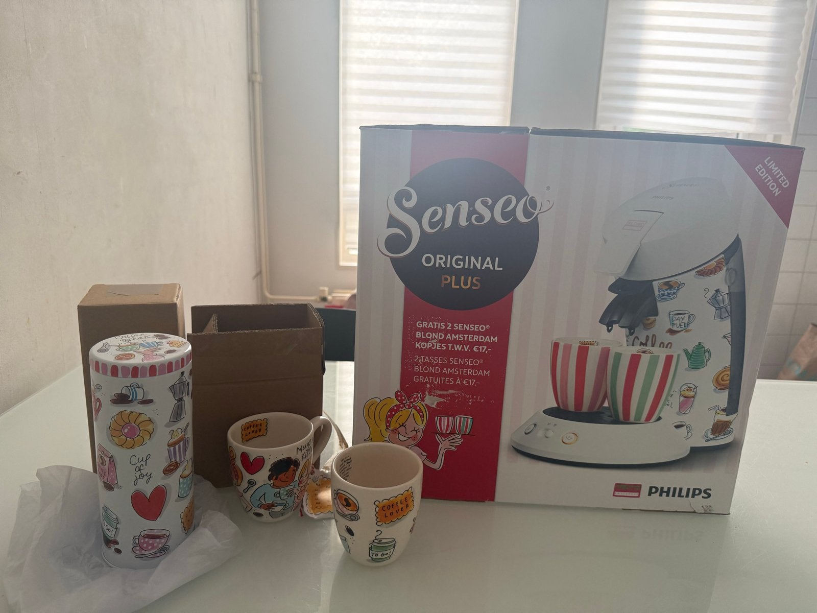 Philips Senseo Plus Limited Editionkoffiezetappraat, Koffiepads en cups, Ophalen of Verzenden, 2 tot 4 kopjes, Koffiemachine