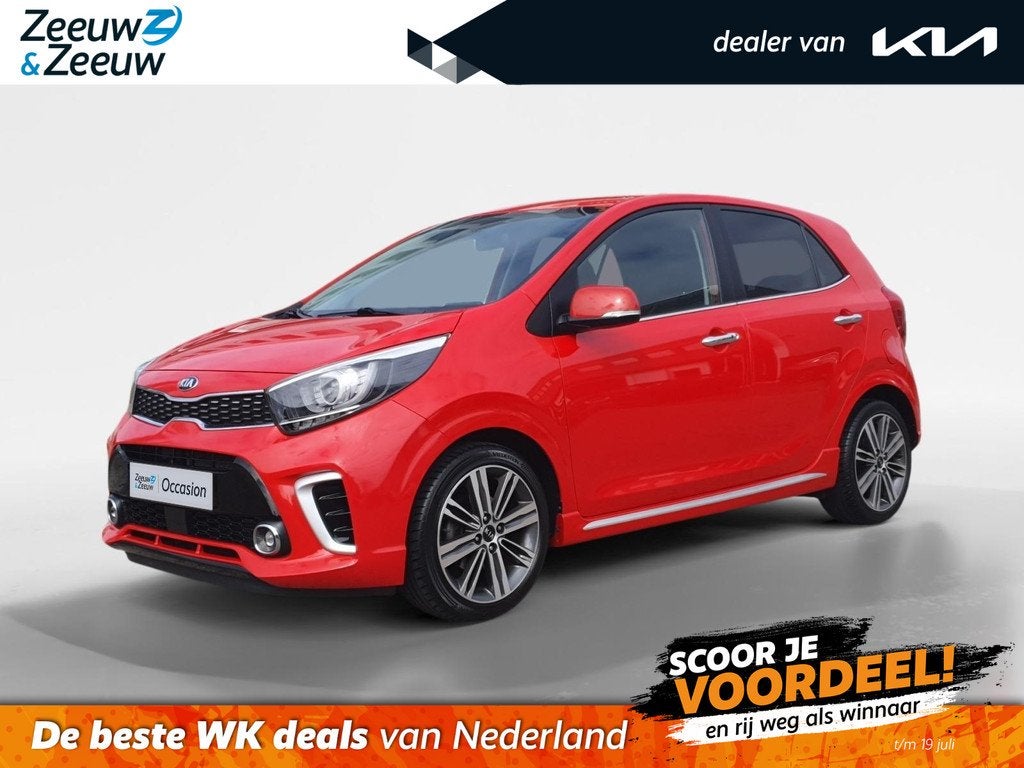 Kia Picanto 1.0 T 100pk GT-Line | Stoel en stuurverwarming |, Auto's, Kia, Voorwielaandrijving, 12 maanden, 101 pk, Gebruikt
