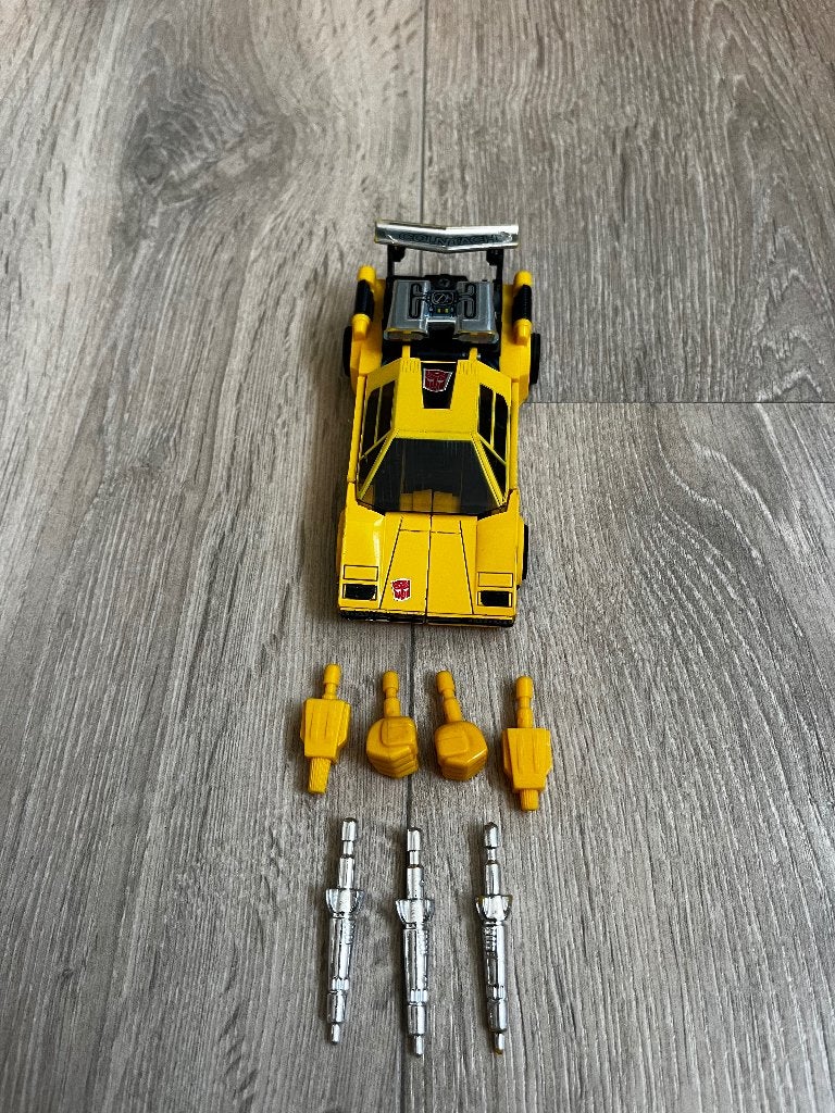 Transformers G1 Autobot car Sunstreaker 1984, G1, Ophalen of Verzenden, Gebruikt, Autobots