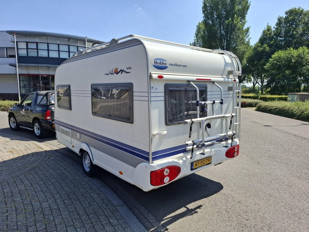 Hobby Excellent Easy 400 SF fietsendrager, Caravans en Kamperen, Caravans, Hobby, Treinzit, 750 - 1000 kg, 4 tot 5 meter
