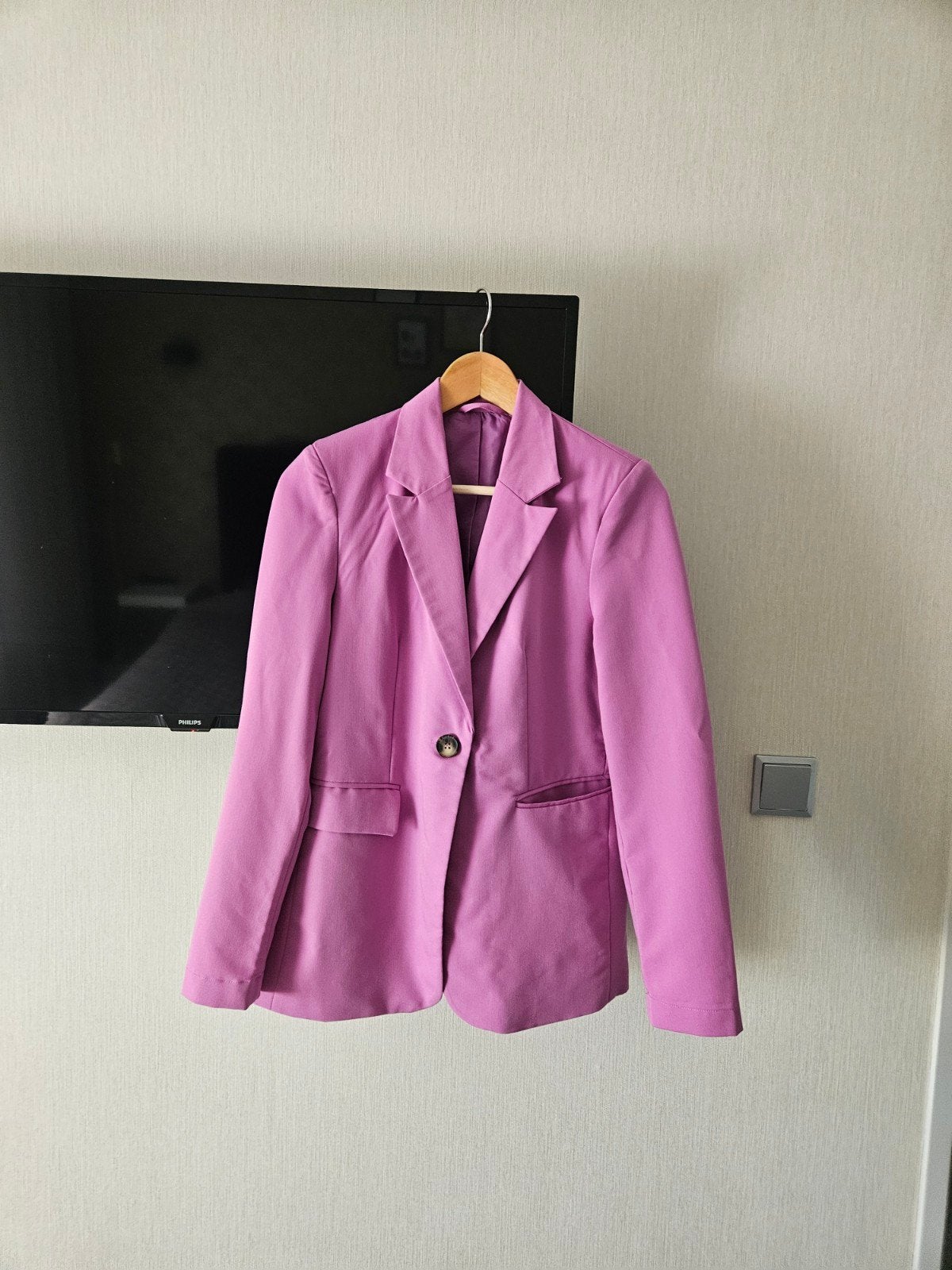 Fuchsia blazer bijna nieuwww, Ophalen of Verzenden, Zo goed als nieuw, Maat 36 (S), Roze