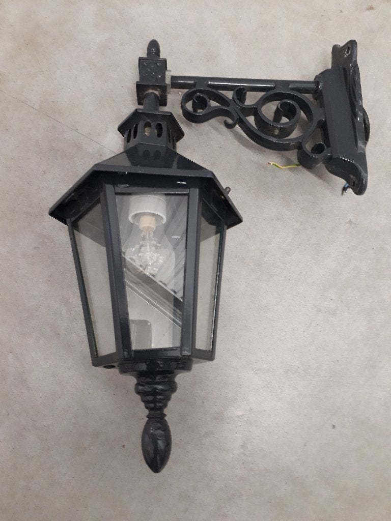 PAKO RVS/Gietijzeren Buitenlamp - Klassiek Design, Ophalen, Gebruikt, Netvoeding, Rvs