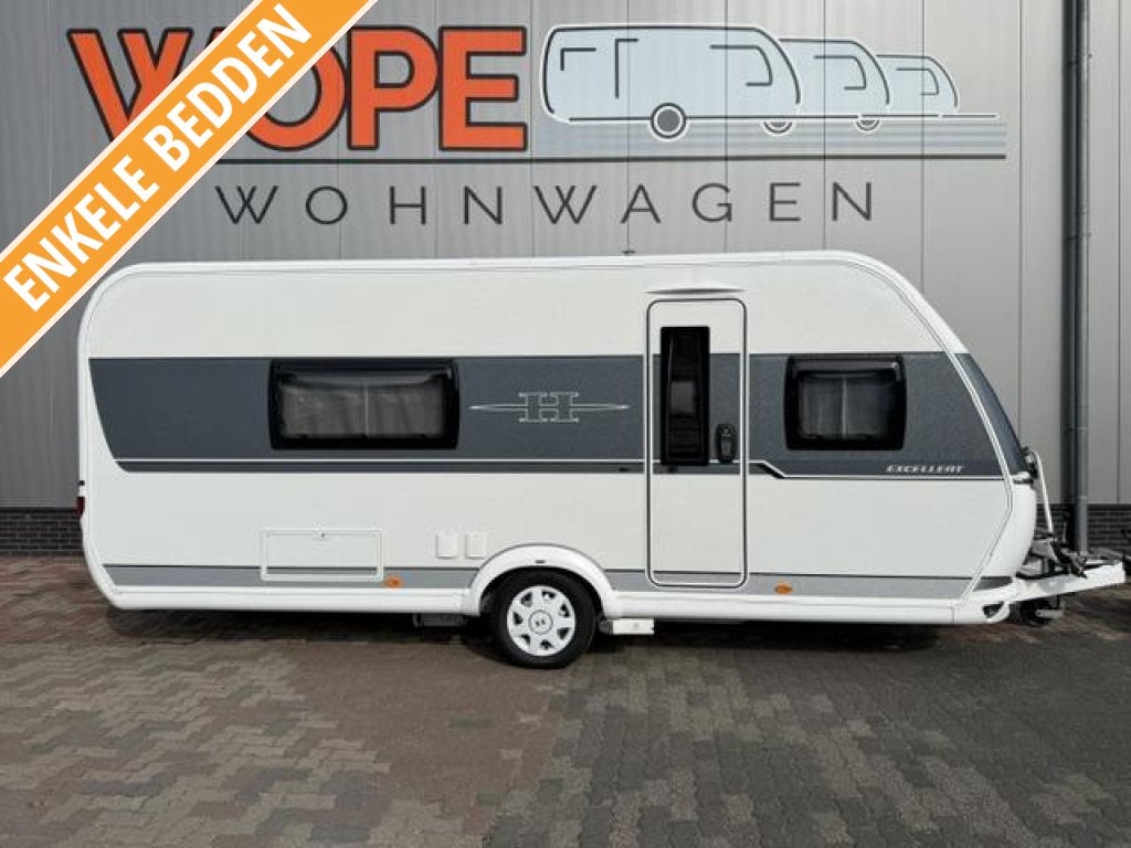 Hobby Excellent 540 WLU MOVER & TENT, Caravans en Kamperen, Hobby, Bedrijf, Tot en met 4, 2 aparte bedden