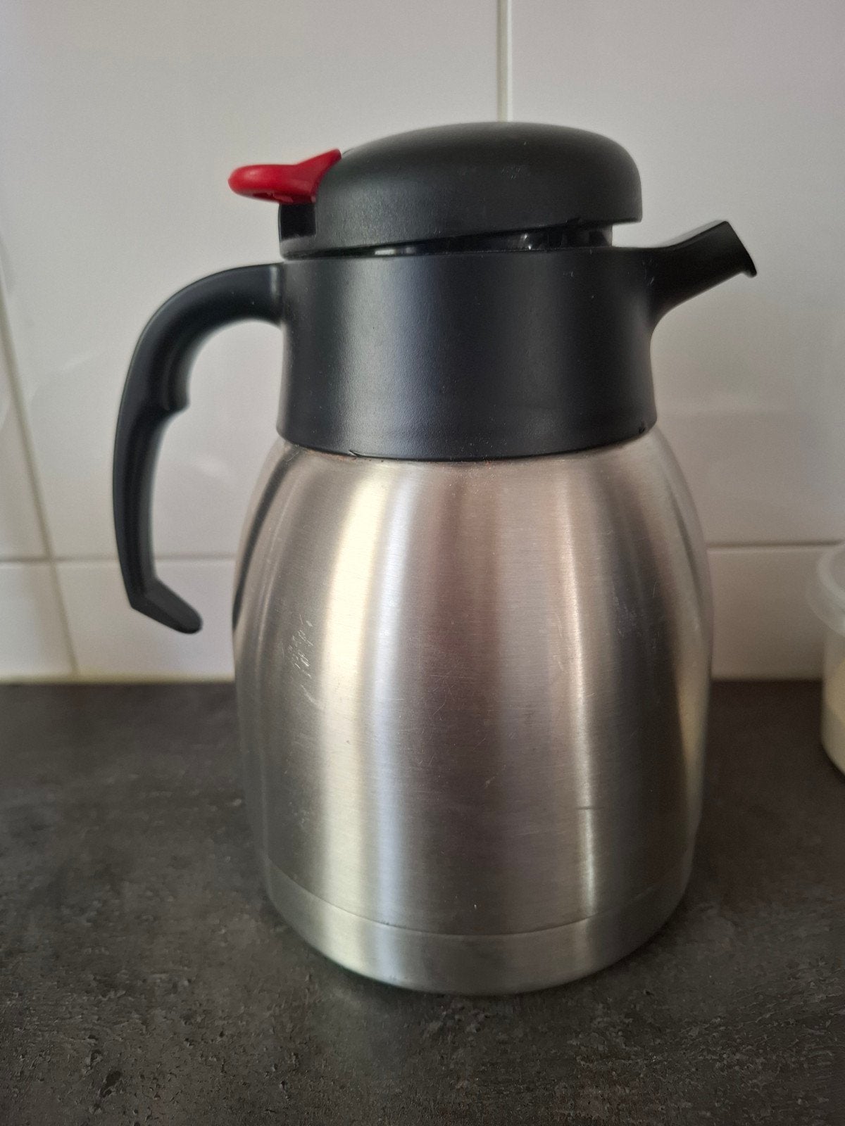 RVS thermoskan, Ophalen, Zo goed als nieuw, 1000 ml, Overige typen
