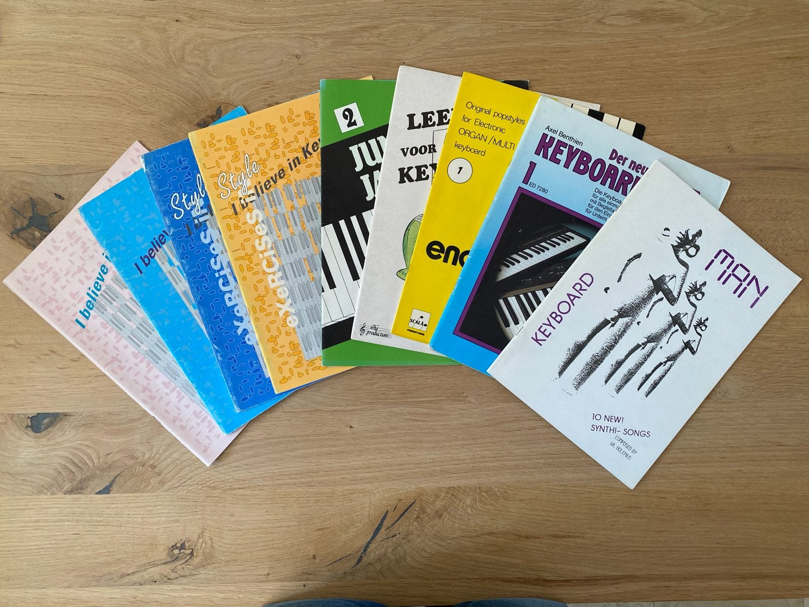 9 Keyboard en Piano Boeken - Junior Jazz, I Believe, etc., Muziek en Instrumenten, Gebruikt, Les of Cursus, Ophalen of Verzenden