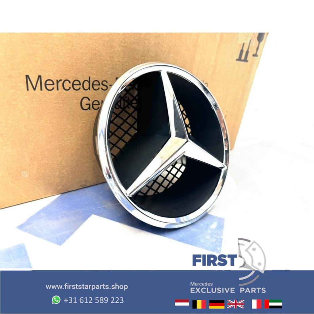 Mercedes AMG GRIL STER LOGO CHROOM W176 W177 W205 W117 W118, Auto-onderdelen, Carrosserie en Plaatwerk, Gebruikt, -, Ophalen of Verzenden