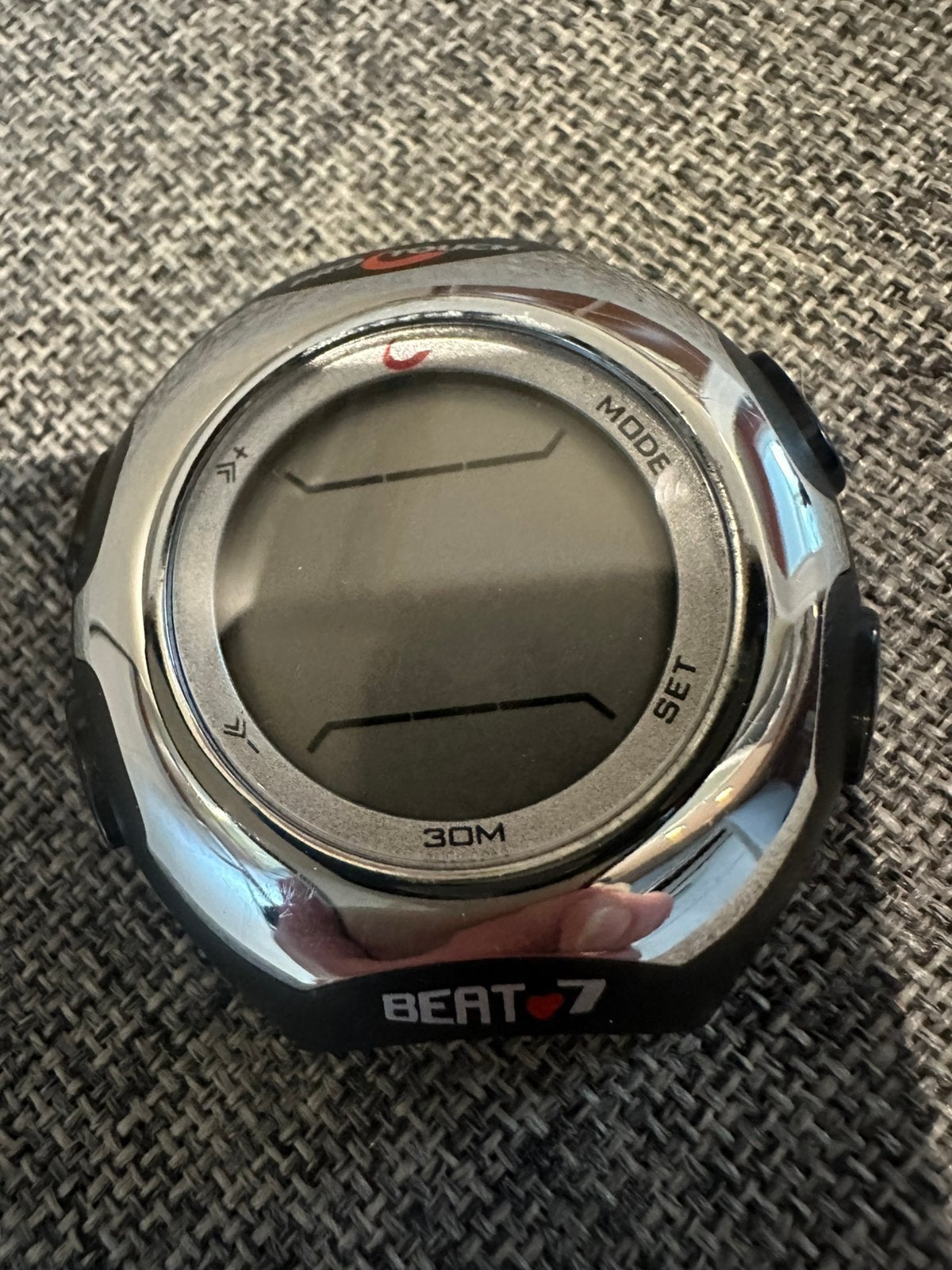 Nieuwe Nike Beat7 sporthologe-30M-zonder bandje, Sieraden, Tassen en Uiterlijk, Horloges | Heren, Overige merken, Kunststof, Polshorloge