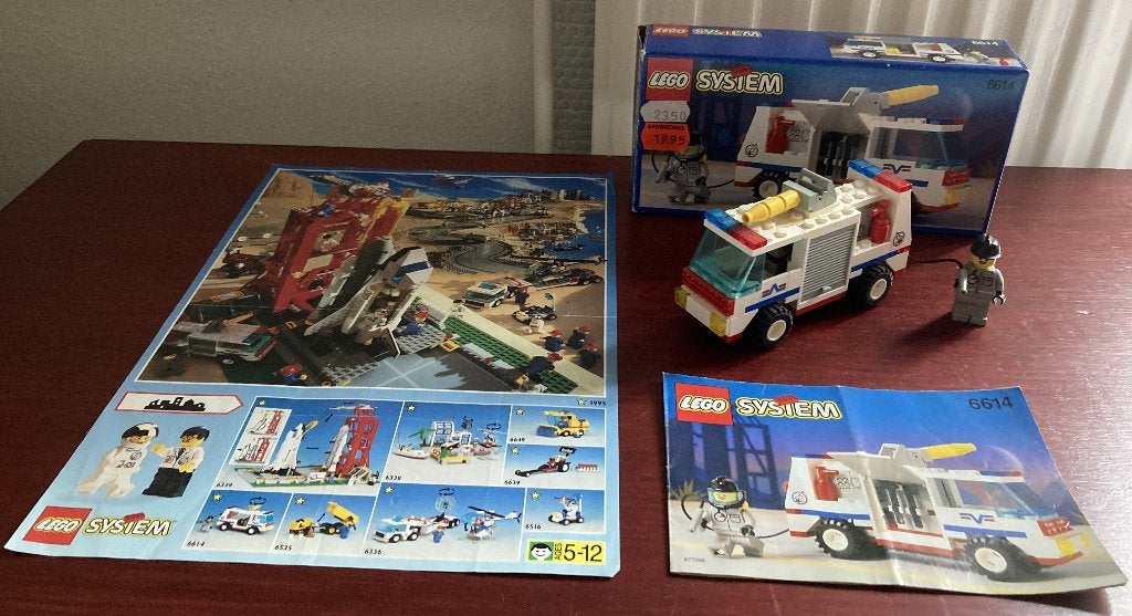Lego 6614 Launch Evac 1 (1995) compleet met doos, Compleet, Lego, Ophalen of Verzenden, Complete set
