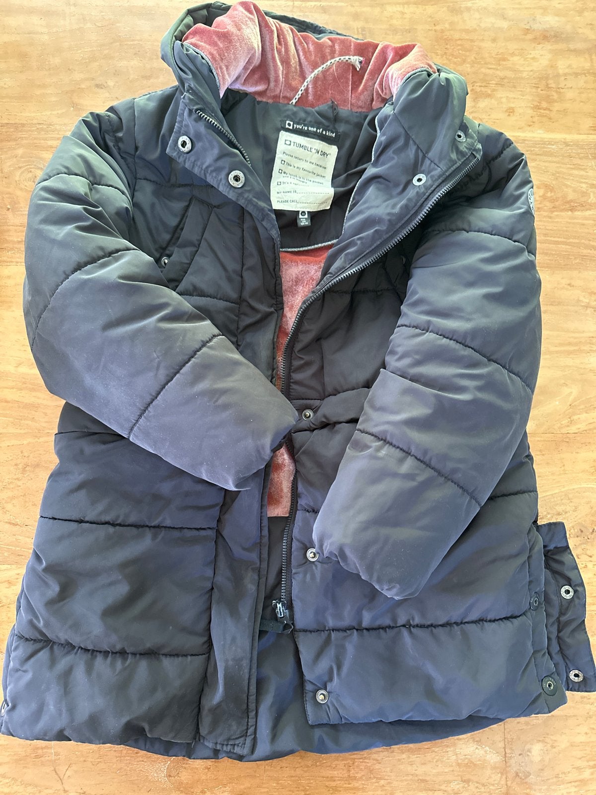 Tumble 'n Dry winterjas maat 128, Ophalen of Verzenden, Zo goed als nieuw, Jongen of Meisje, Jas