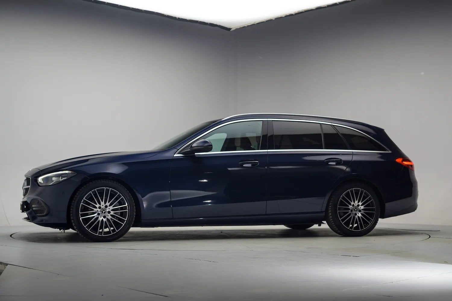 Mercedes-Benz C-Klasse ESTATE 180 Luxury Line Aut. [ Leder A, Auto's, Automaat, Dealer onderhouden, 4 cilinders, Blauw