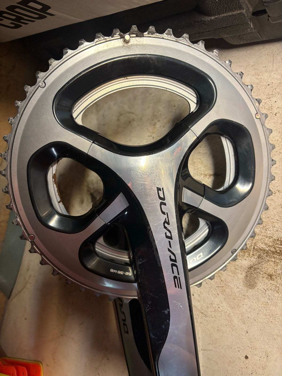 Shimano Dura-Ace FC-9000 Crankstel 172.5mm, Fietsen en Brommers, Crankstel of Pedalen, Gebruikt, Ophalen of Verzenden, Aluminium