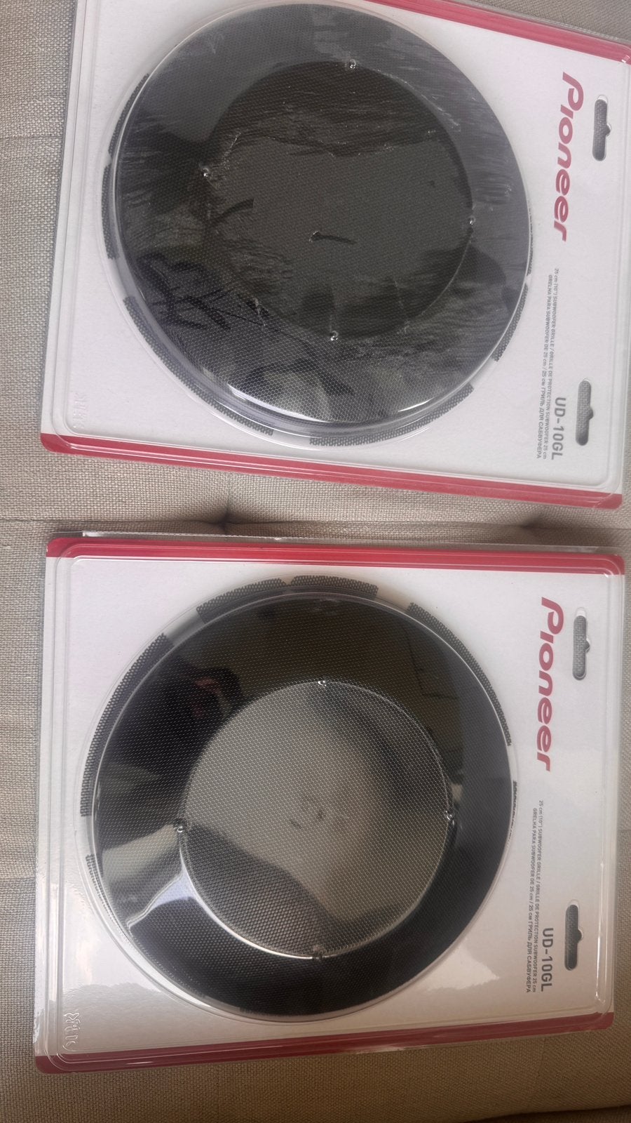 Pioneer UD-10GL 25cm 10 inch subwoofer grille rooster, Auto diversen, Ophalen of Verzenden, Nieuw