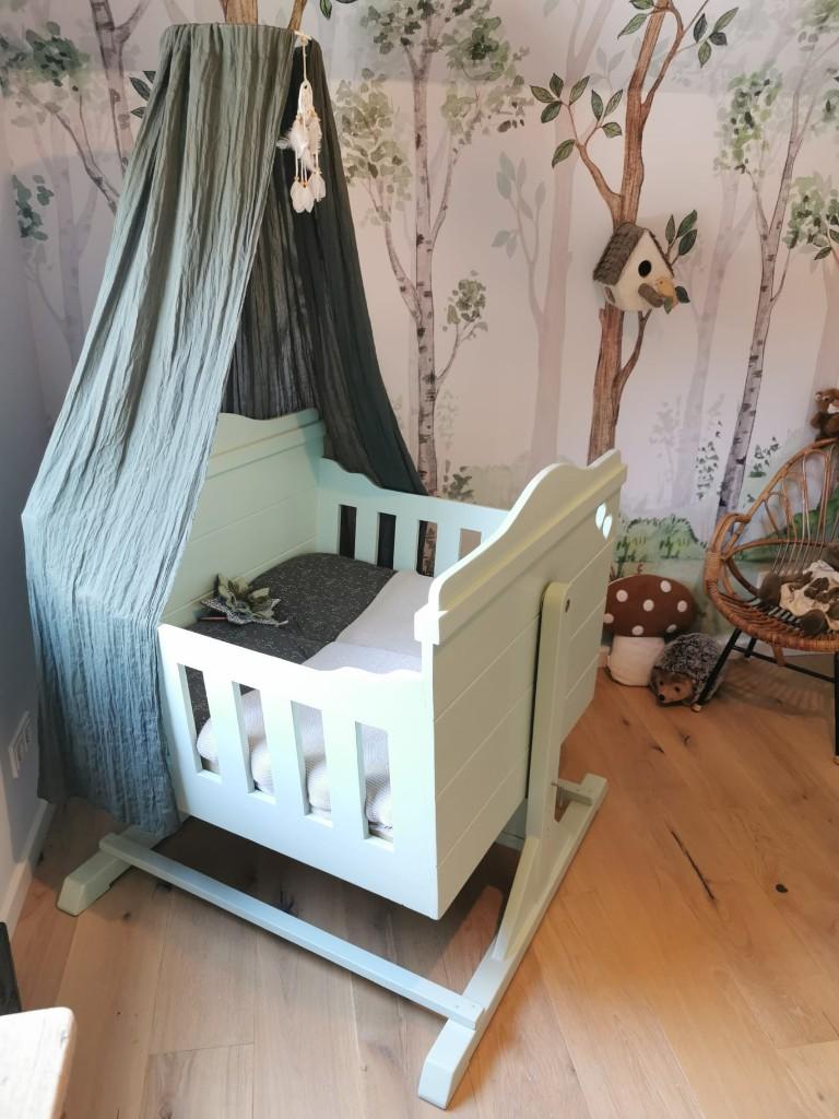 Tweeling Wieg, Ophalen, Gebruikt, Minder dan 140 cm, 85 tot 100 cm