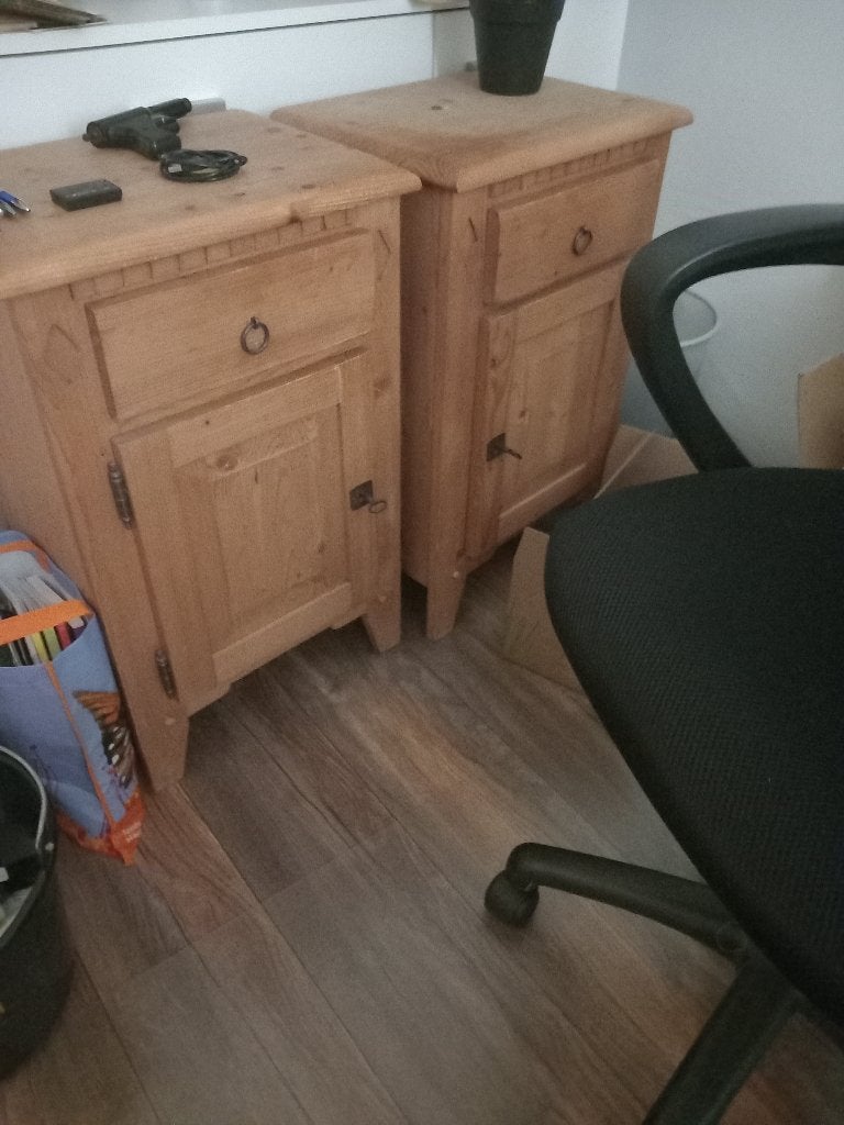 nachtkastje commode en bed ombouw, Ophalen, Gebruikt, Tweepersoons, 180 cm